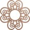Ekena Millwork Cohen Wood Fretwork Pierced Ceiling Medallion, Wood (Paint Grade), 22"OD x 7 1/2"ID x 3/8"T CMWP22X22X0375COMF - alternate 1